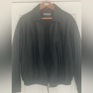 Men’s leather black jacket